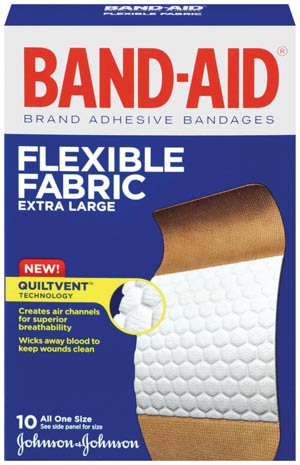 J&J BAND-AID® FLEXIBLE FABRIC ADHESIVE BANDAGES : 005685 BX