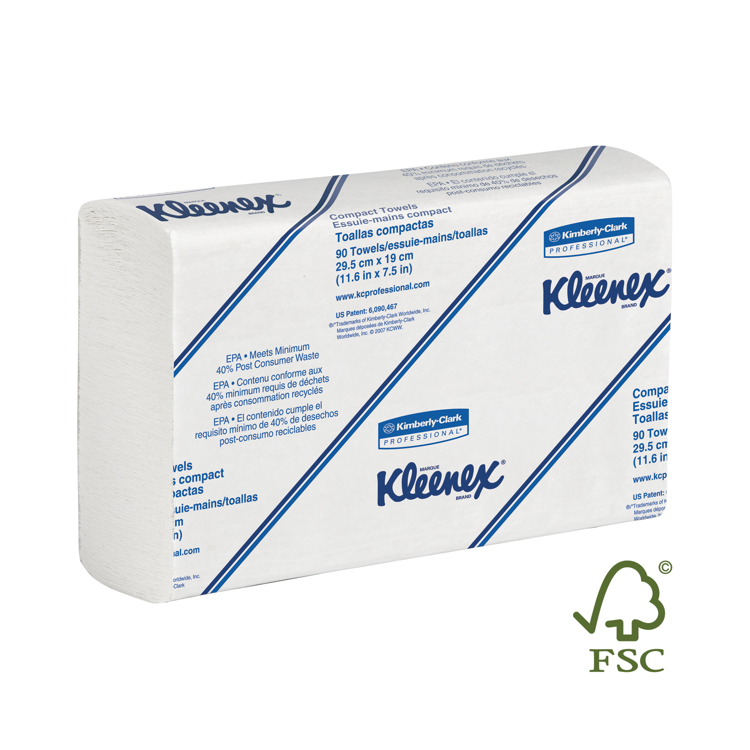 KIMBERLY-CLARK KLEENEX SLIMFOLD TOWELS : 04442 PK $1.21 Stocked