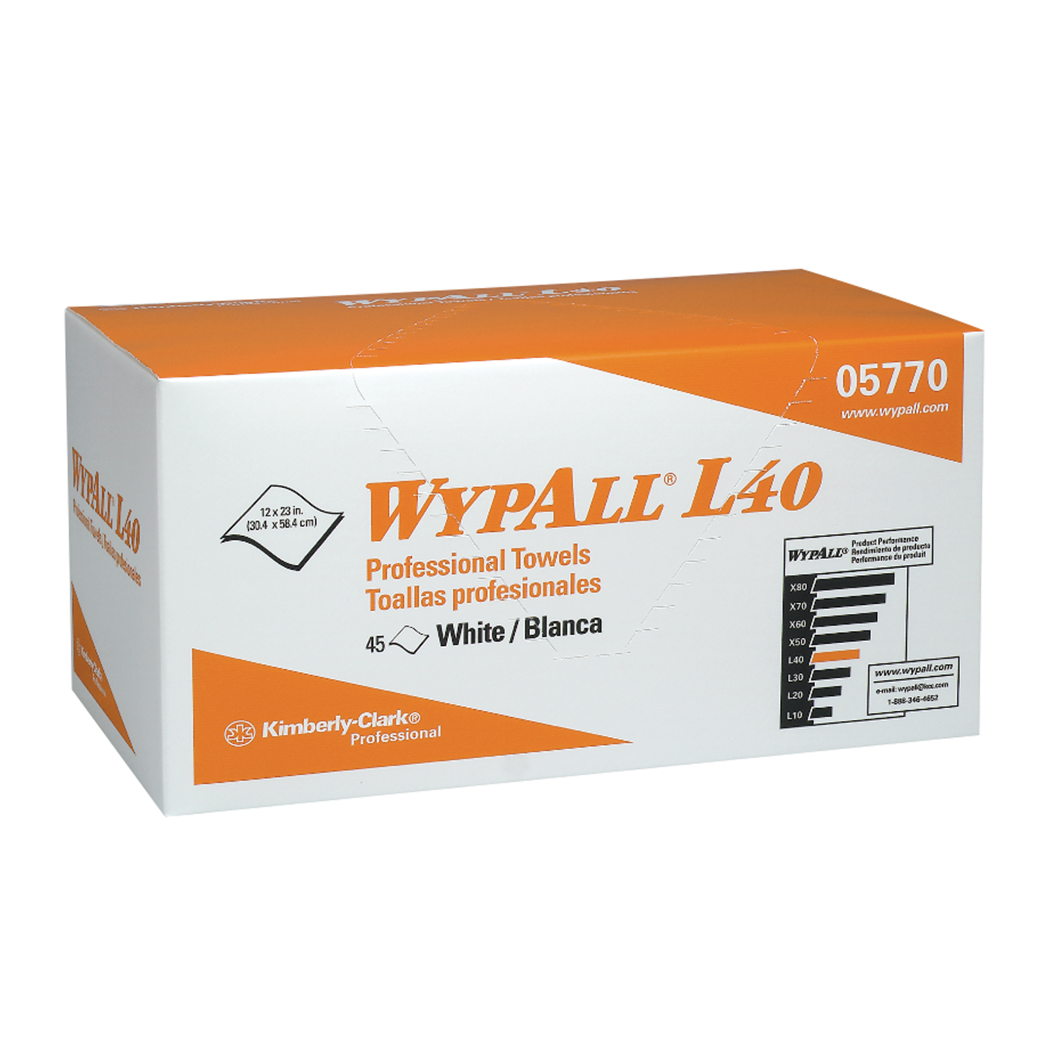 KIMBERLY-CLARK WYPALL WIPERS : 05770 BX     $20.55 Stocked