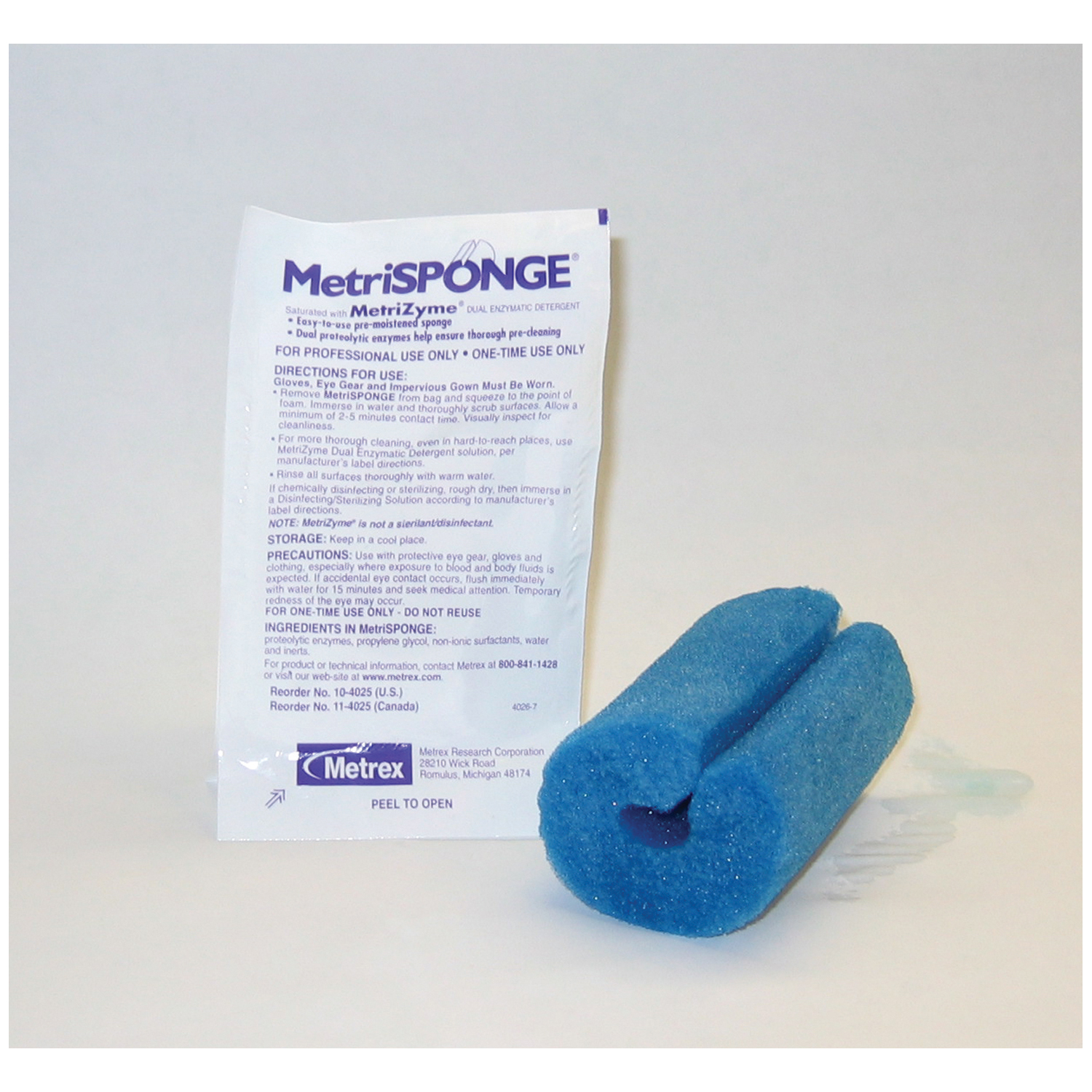 METREX METRISPONGEÂ® DUAL ENZYMATIC DETERGENT : 10-4025 BX