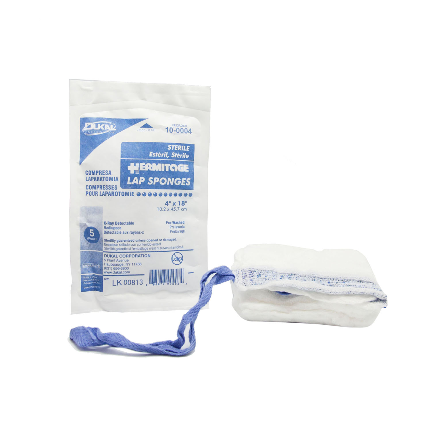 DUKAL LAPAROTOMY SPONGES : 10-0004 PK $2.17 Stocked