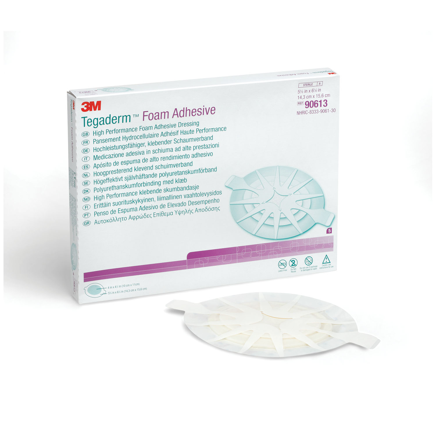 SOLVENTUM TEGADERM FOAM ADHESIVE DRESSING : 90613 CS   $200.52 Stocked