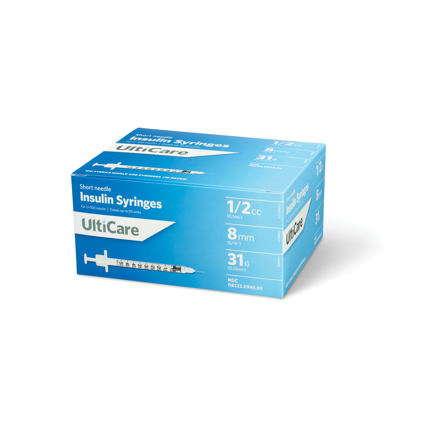 ULTIMED ULTICARE INSULIN SYRINGES : 9459 BX         $18.88 Stocked