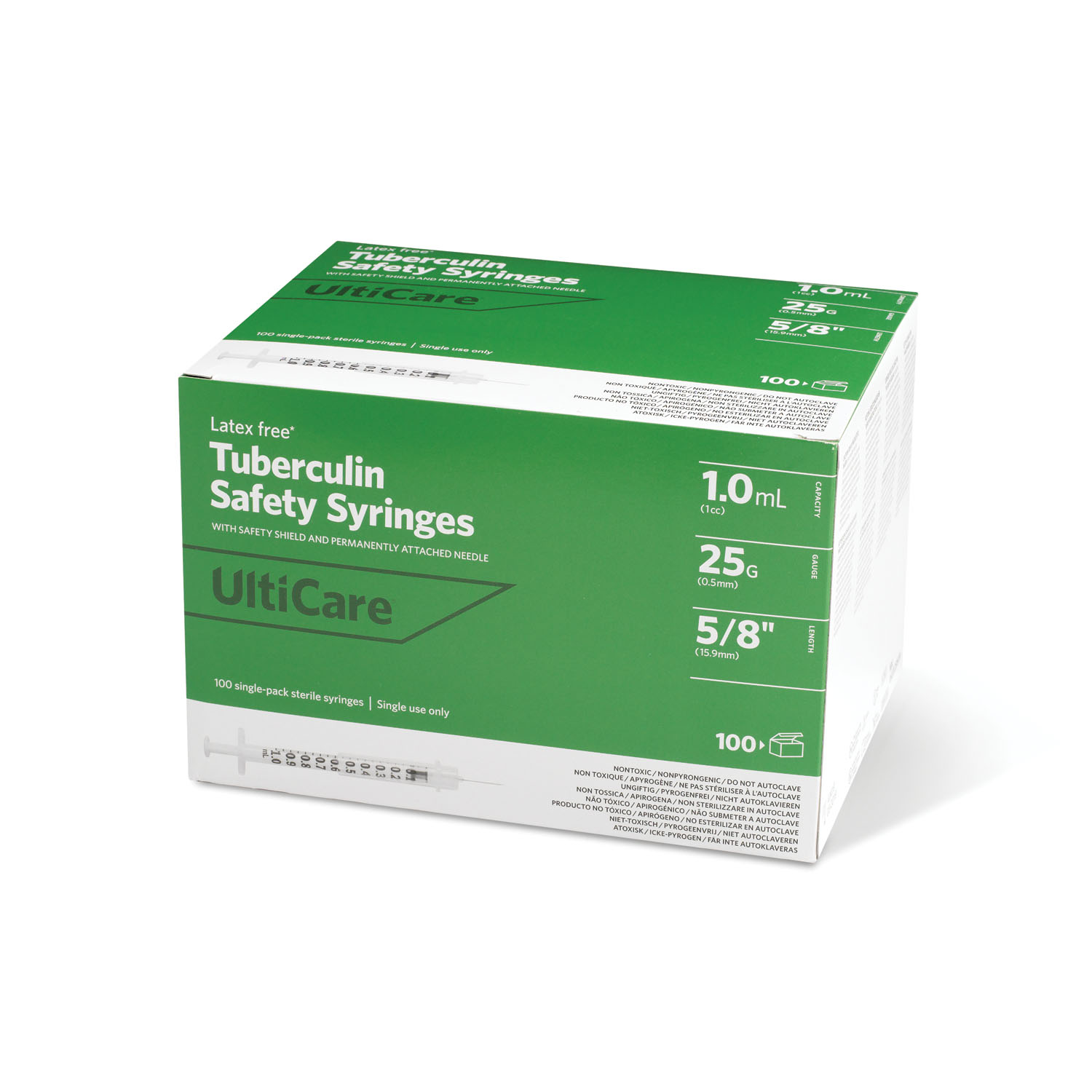 ULTIMED ULTICARE TUBERCULIN SAFETY SYRINGES : 25158 BX      $37.20 Stocked