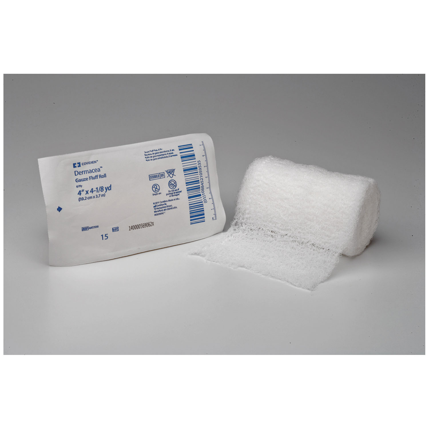 CARDINAL HEALTH DERMACEA GAUZE FLUFF ROLLS : 441251 CS $112.08 Stocked