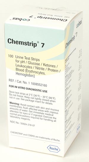 ROCHE CHEMSTRIP URINALYSIS PRODUCTS : 11008552160 EA $52.06 Stocked