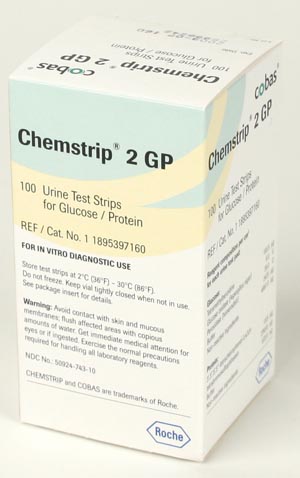 ROCHE CHEMSTRIP URINALYSIS PRODUCTS : 11895397160 EA $26.80 Stocked