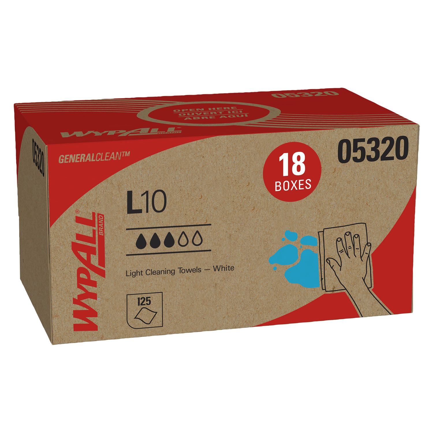 KIMBERLY-CLARK UTILITY WIPES : 05320 CS             $133.65 Stocked