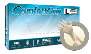 ANSELL MICROFLEX COMFORTGRIP® POWDER-FREE LATEX EXAM GLOVES : CFG-900-L CS