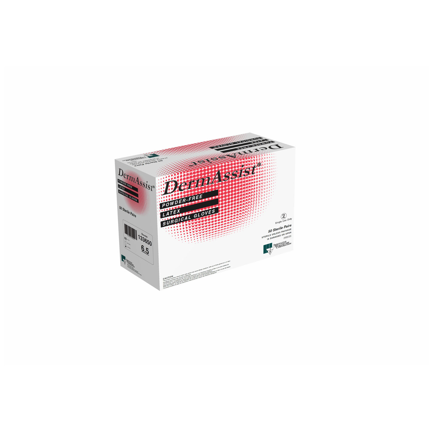INNOVATIVE DERMASSIST SURGICAL POWDER-FREE GLOVES : 133550 BX $38.02 Stocked