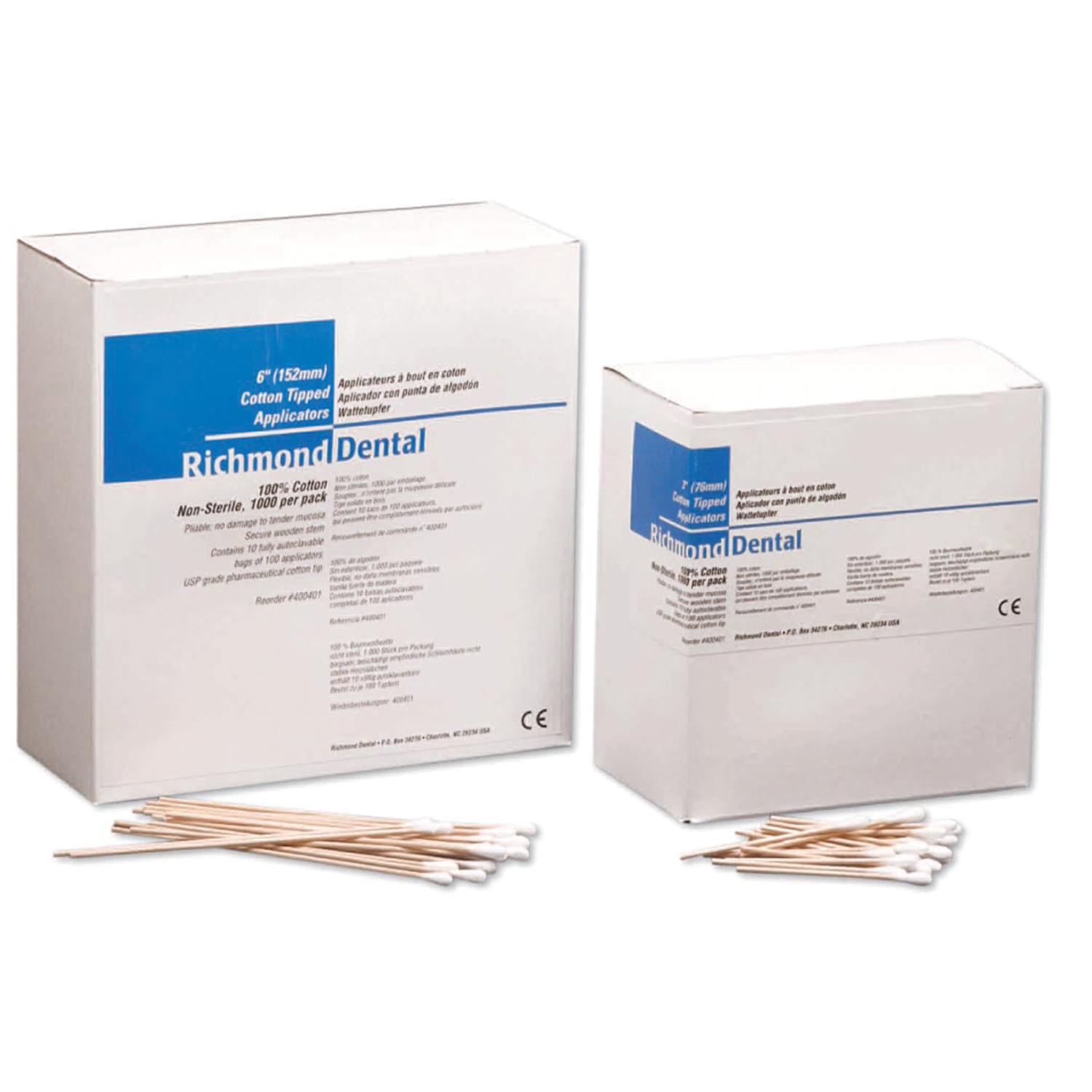 RICHMOND COTTON-TIPPED APPLICATORS : 400401 CS                  $137.46 Stocked