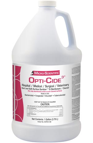 MICRO-SCIENTIFIC OPTI-CIDE3 DISINFECTANT : OCP04-128 EA $23.62 Stocked