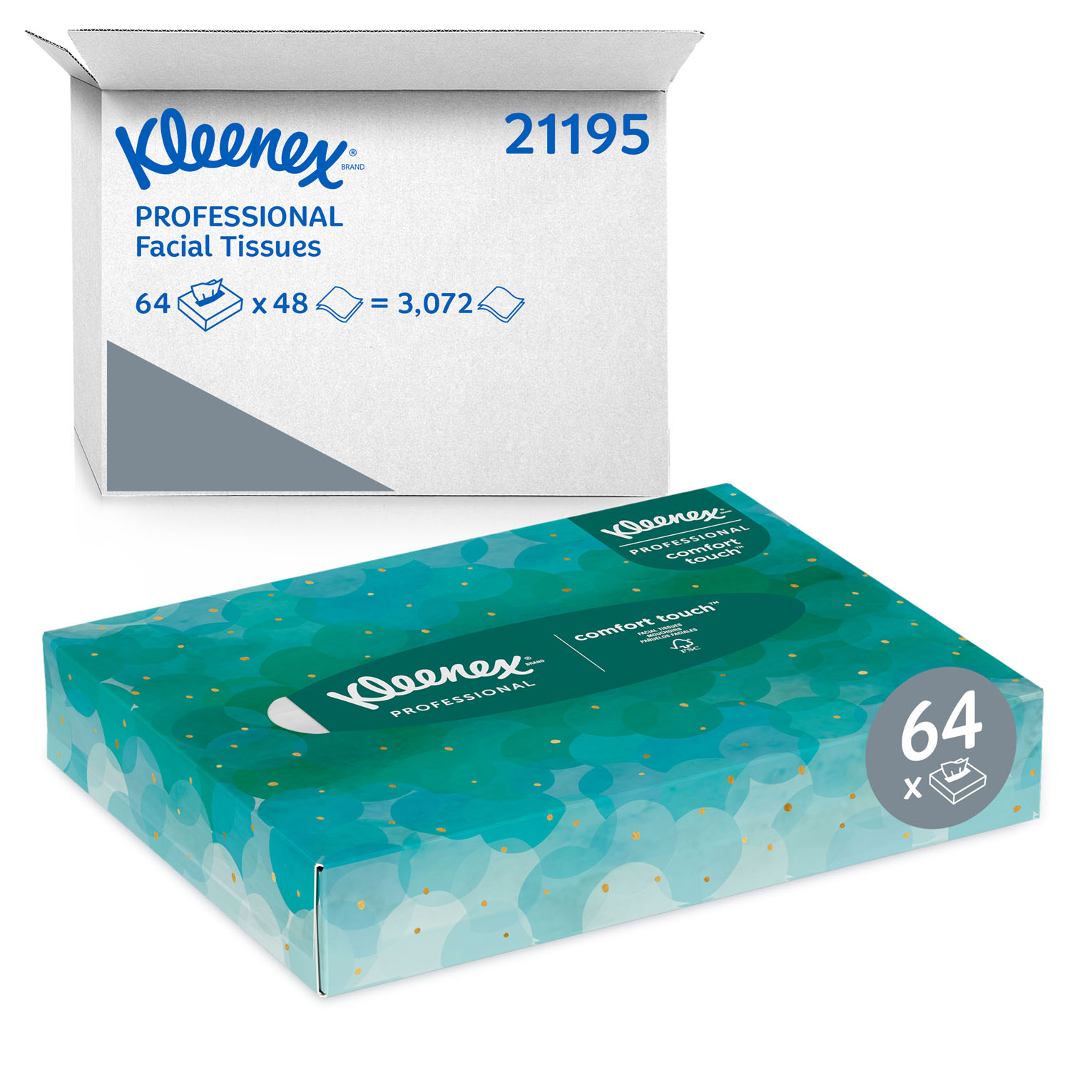 KIMBERLY-CLARK FACIAL TISSUE : 21195 CS