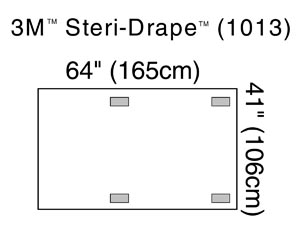 3M STERI-DRAPE C-ARM DRAPES/FLUROSCOPE DRAPE : 1013 CS                                                                                                                                                                                                     