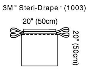 3M STERI-DRAPE ISOLATION BAG : 1003 CS                                                                                                                                                                                                                     