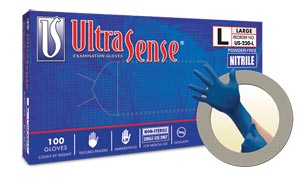 ANSELL MICROFLEX ULTRASENSE POWDER-FREE NITRILE EXAM GLOVES : US-220-XL CS                                                                                                                                                                                     