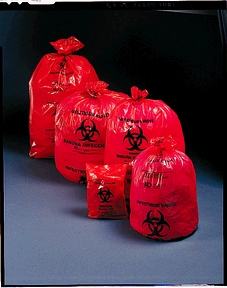 MEDEGEN SAF-T-SEAL WASTE INFECTIOUS BAGS : 44-04 CS                                                                                                                                                                                                            