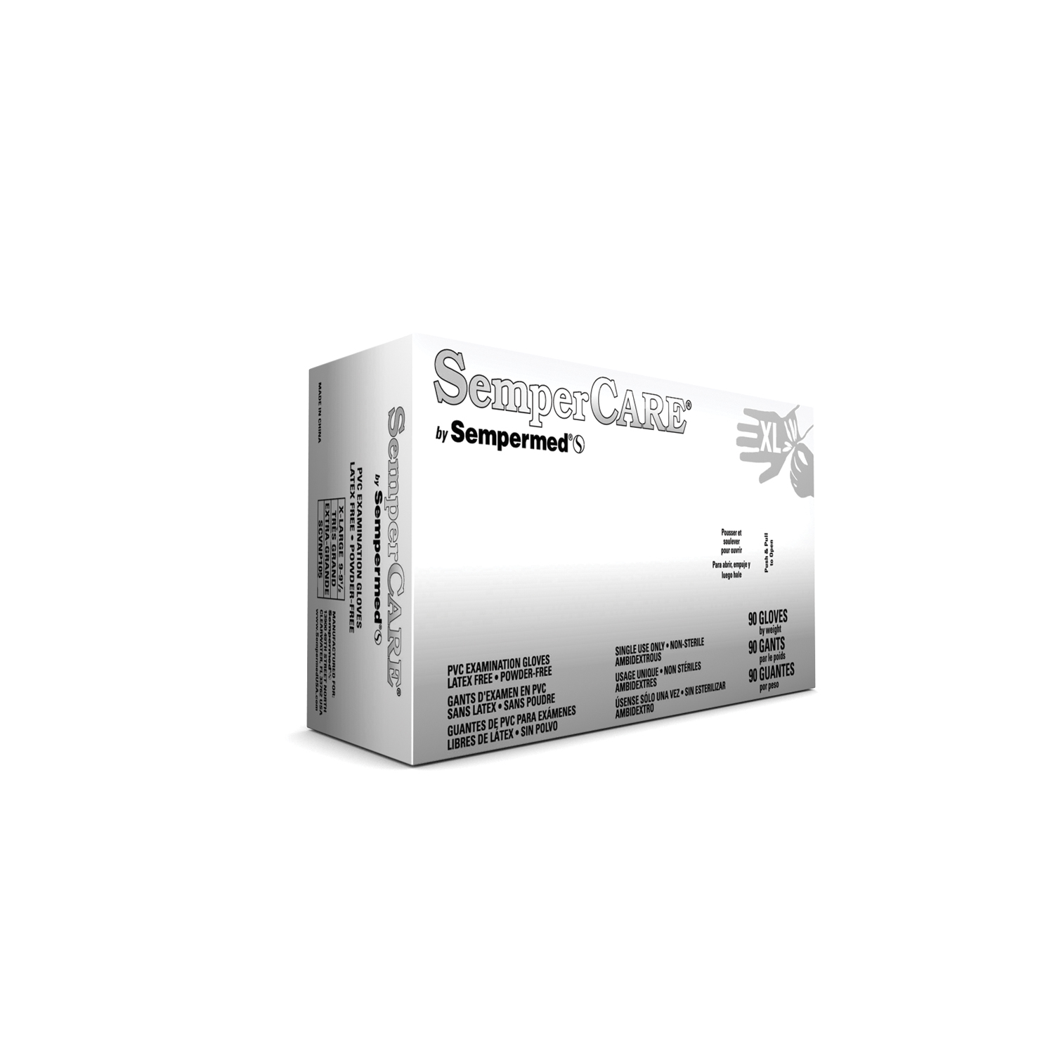 SEMPERMED SEMPERCARE VINYL GLOVE : SCVNP105 BX $7.34 Stocked