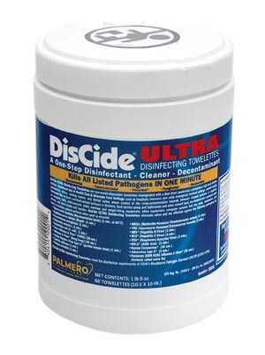 PALMERO DISCIDE ULTRA SURFACE DISINFECTANT : 10DIS CS $139.74 Stocked