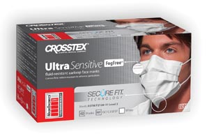 CROSSTEX SECUREFIT ULTRA SENSITIVE EARLOOP MASK : GCFCXSFSF CTN $206.36 Stocked