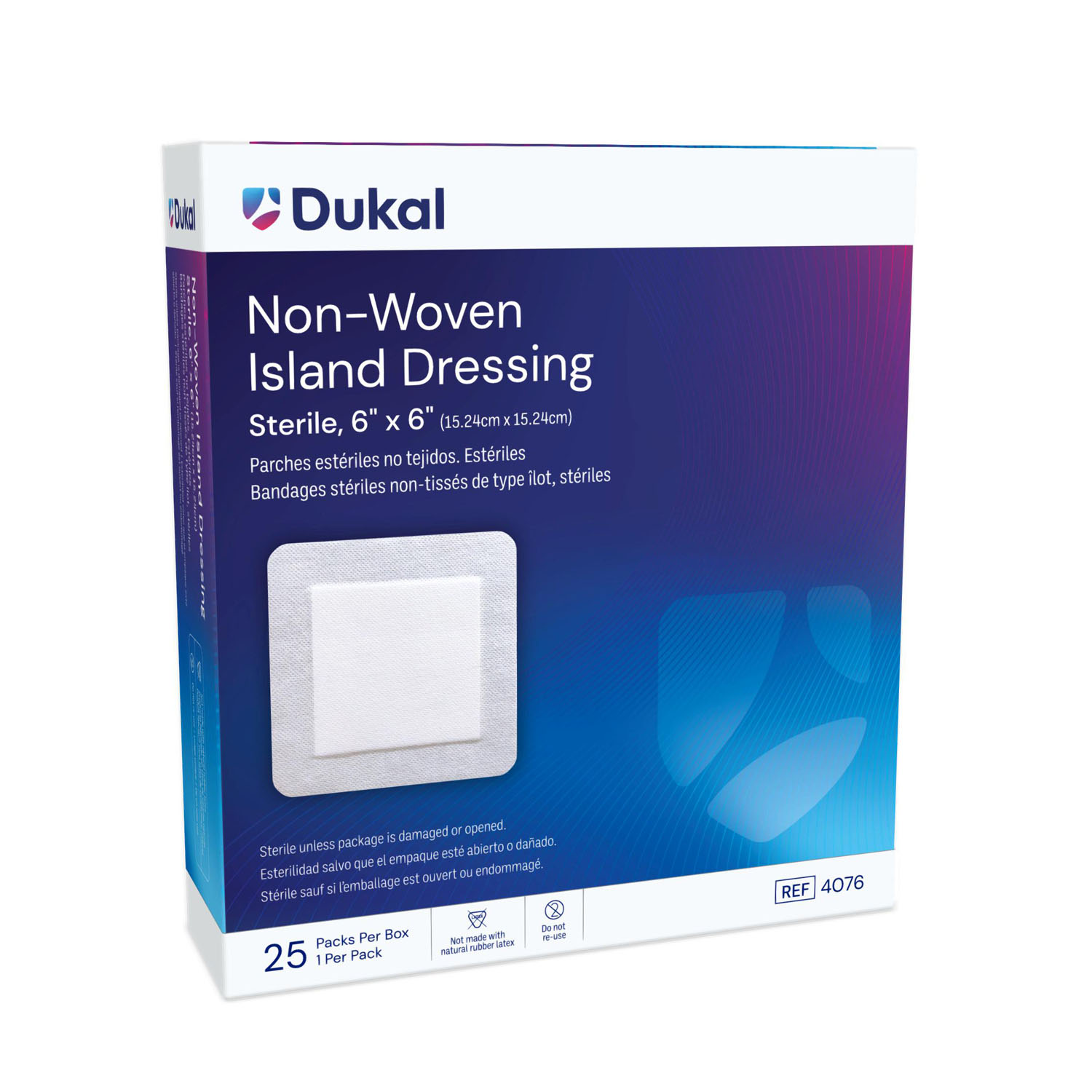 DUKAL NON-WOVEN ISLAND DRESSING : 4076 BX $21.16 Stocked