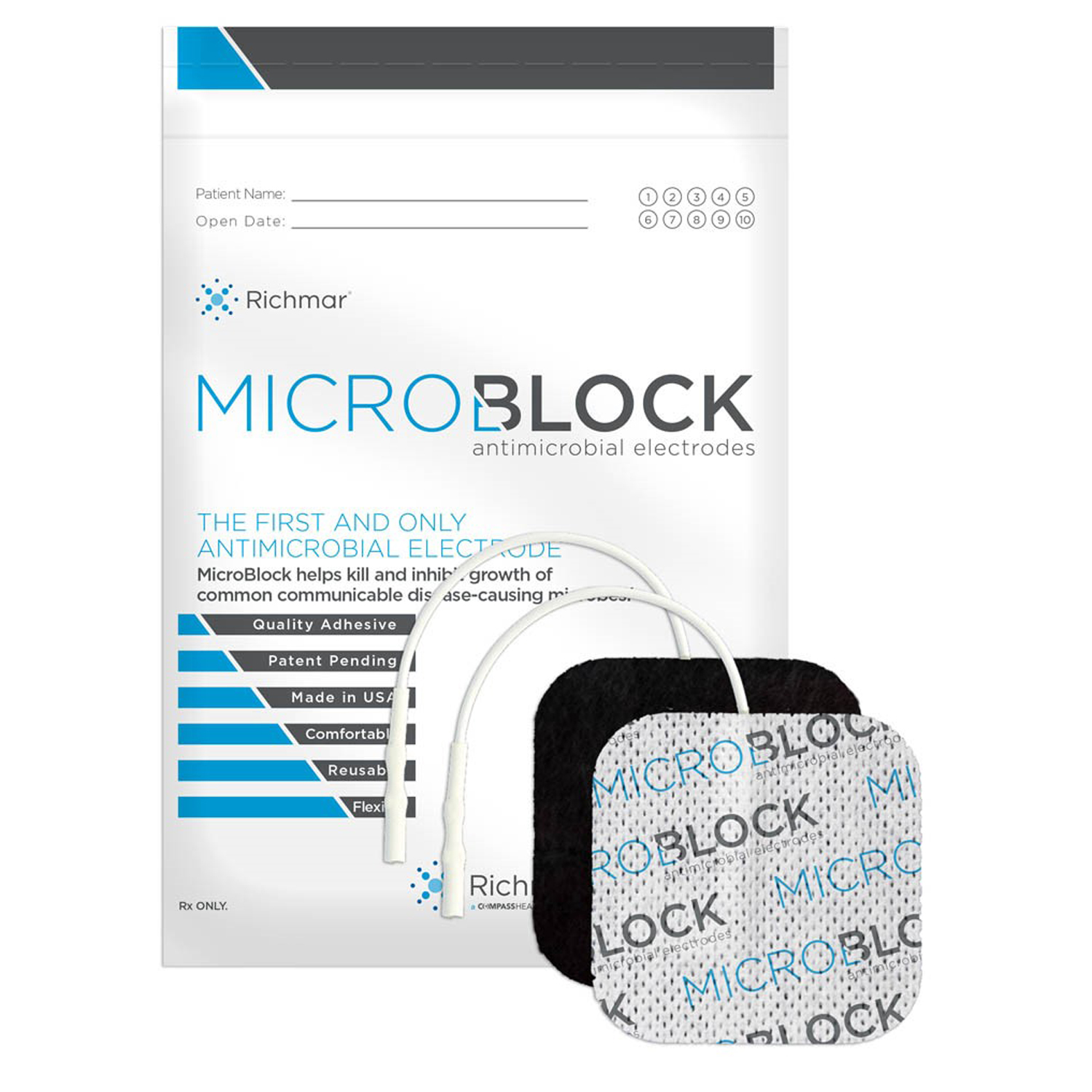 RICHMAR MICROBLOCK ANTIMICROBIAL  ELECTRODES : 400-877-MIC CS                       $38.18 Stocked