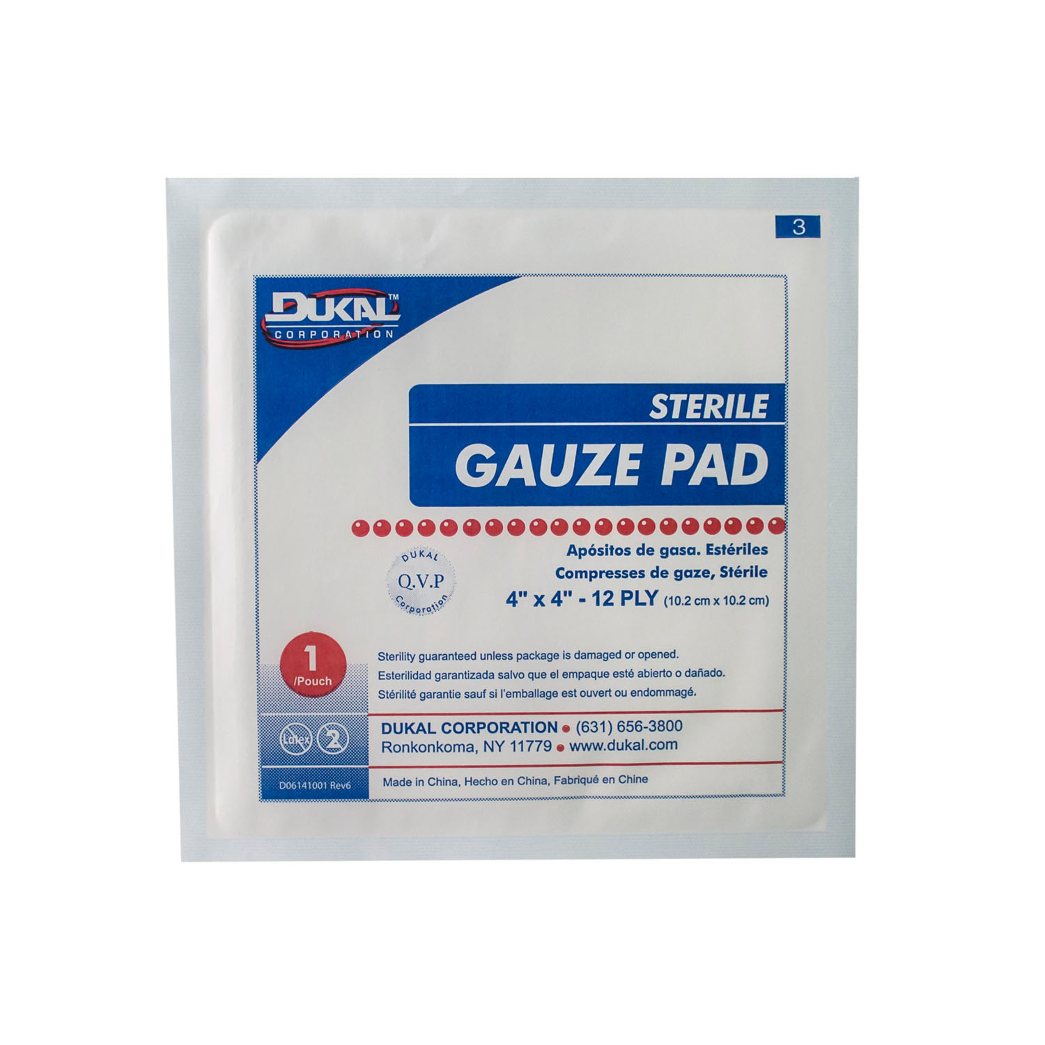 DUKAL GAUZE PADS : 1414-25 CS                                                                                                                                                                                                                                  