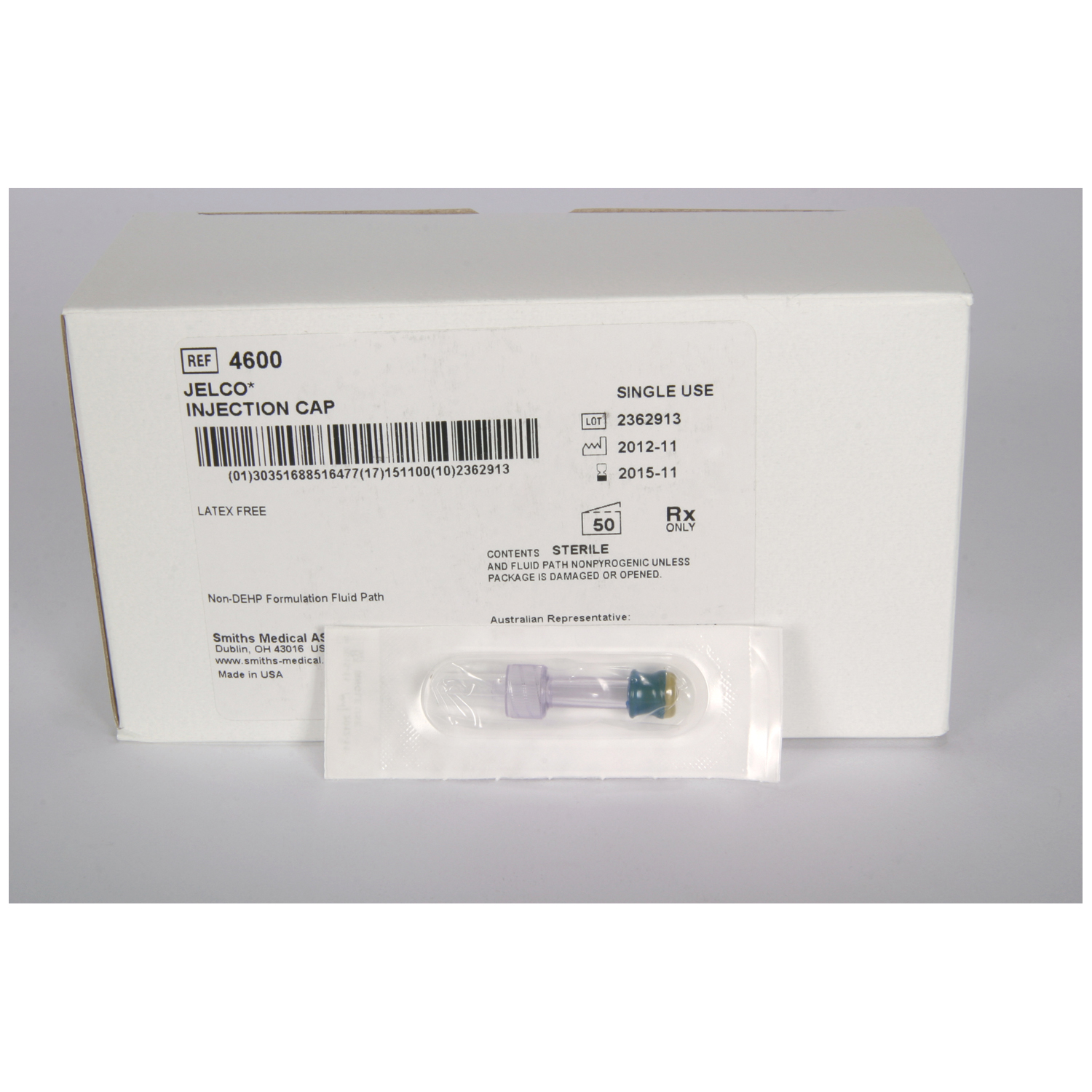ICU MEDICAL MEDEX JELCO INJECTION CAPS : 460000 CS