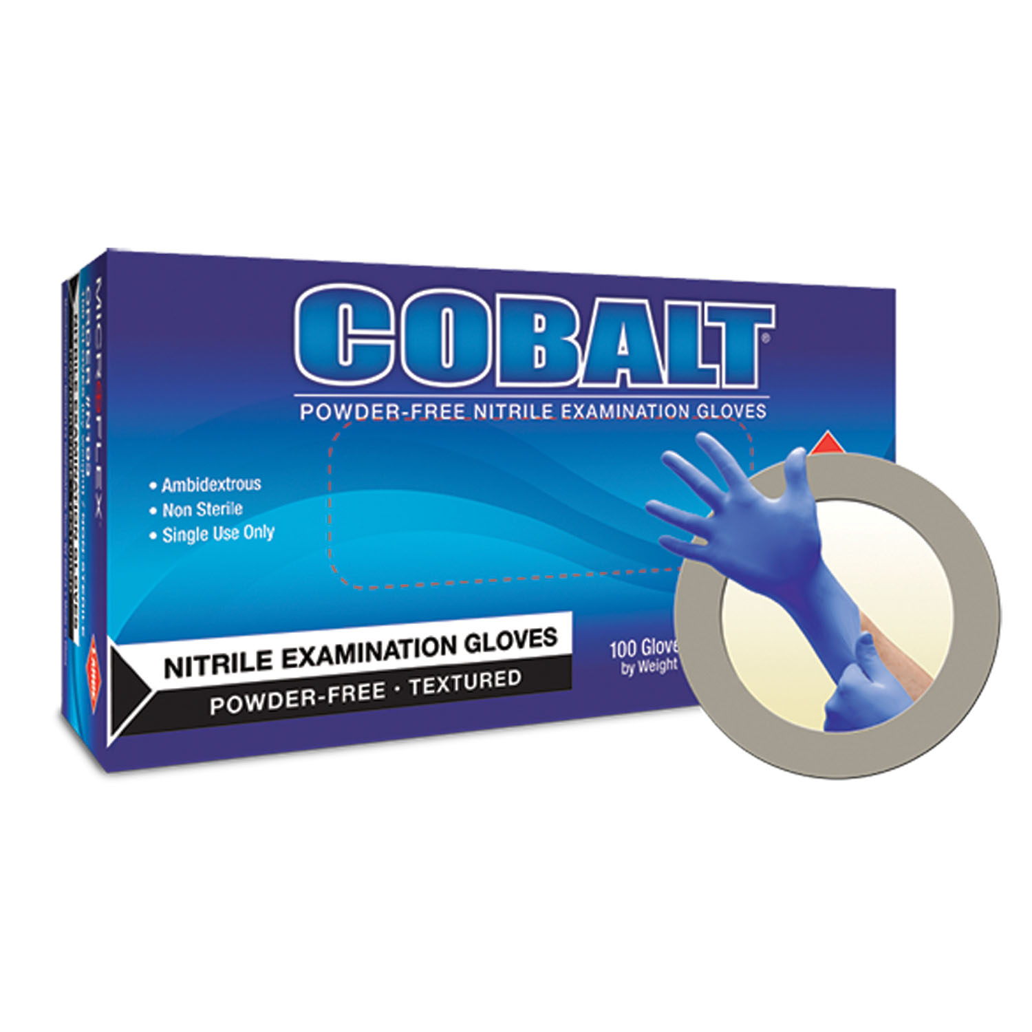 ANSELL MICROFLEX COBALT POWDER-FREE NITRILE EXAM GLOVES : N194 CS                                   $97.44 Stocked