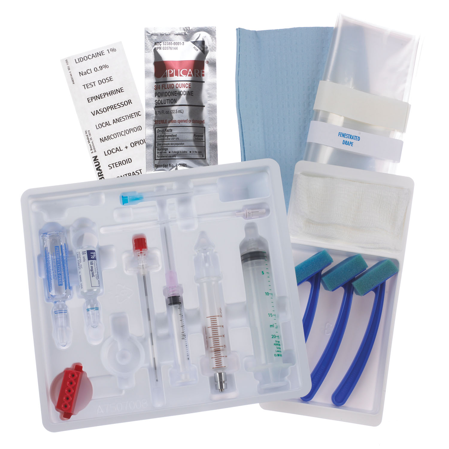 B BRAUN PERIFIX SINGLE DOSE EPIDURAL TRAYS : 332249 CS                            $300.70 Stocked