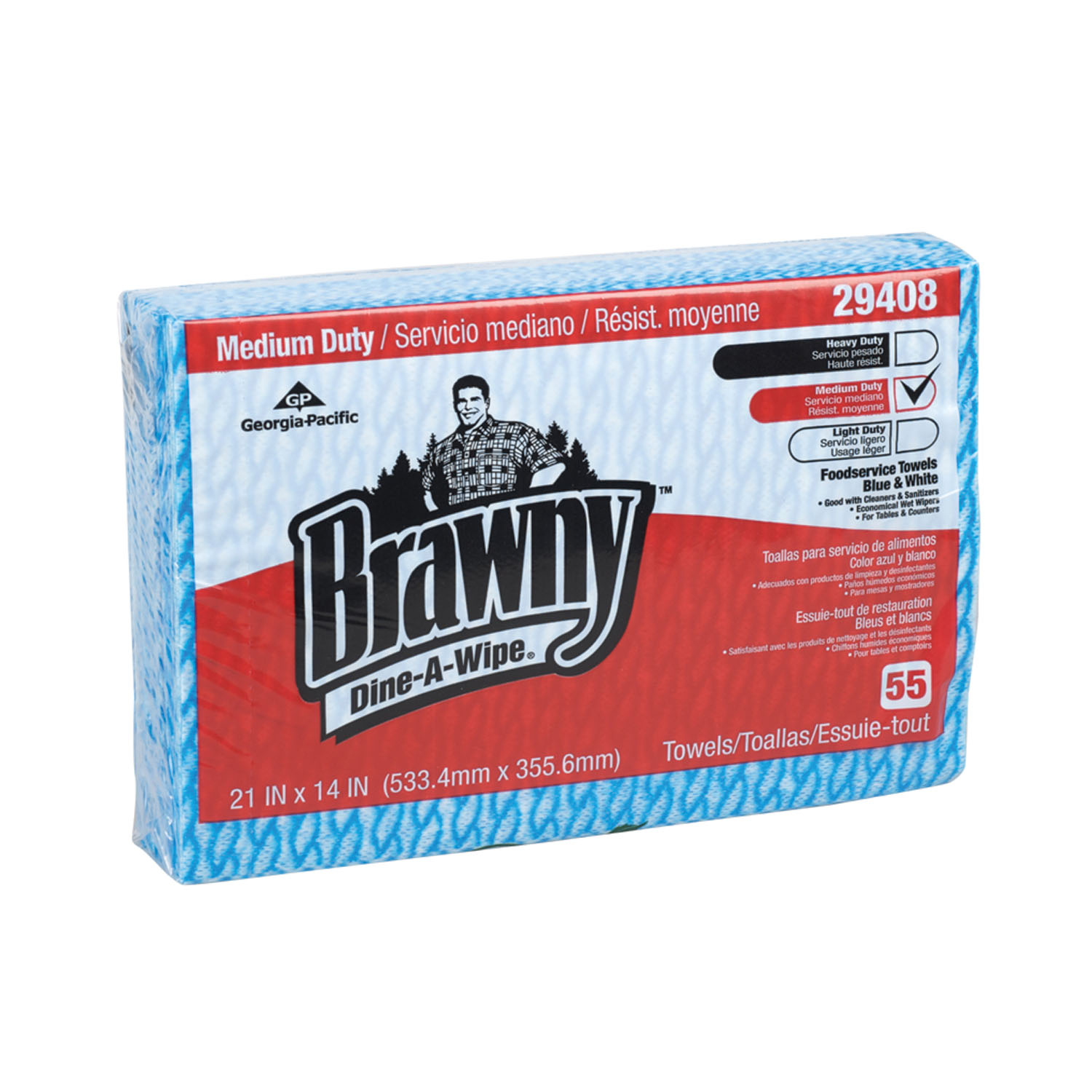 GEORGIA-PACIFIC BRAWNY DINE-A-WIPE FOODSERVICE QUARTERFOLD BUSING TOWELS : 29408 CS                           $82.01 Stocked