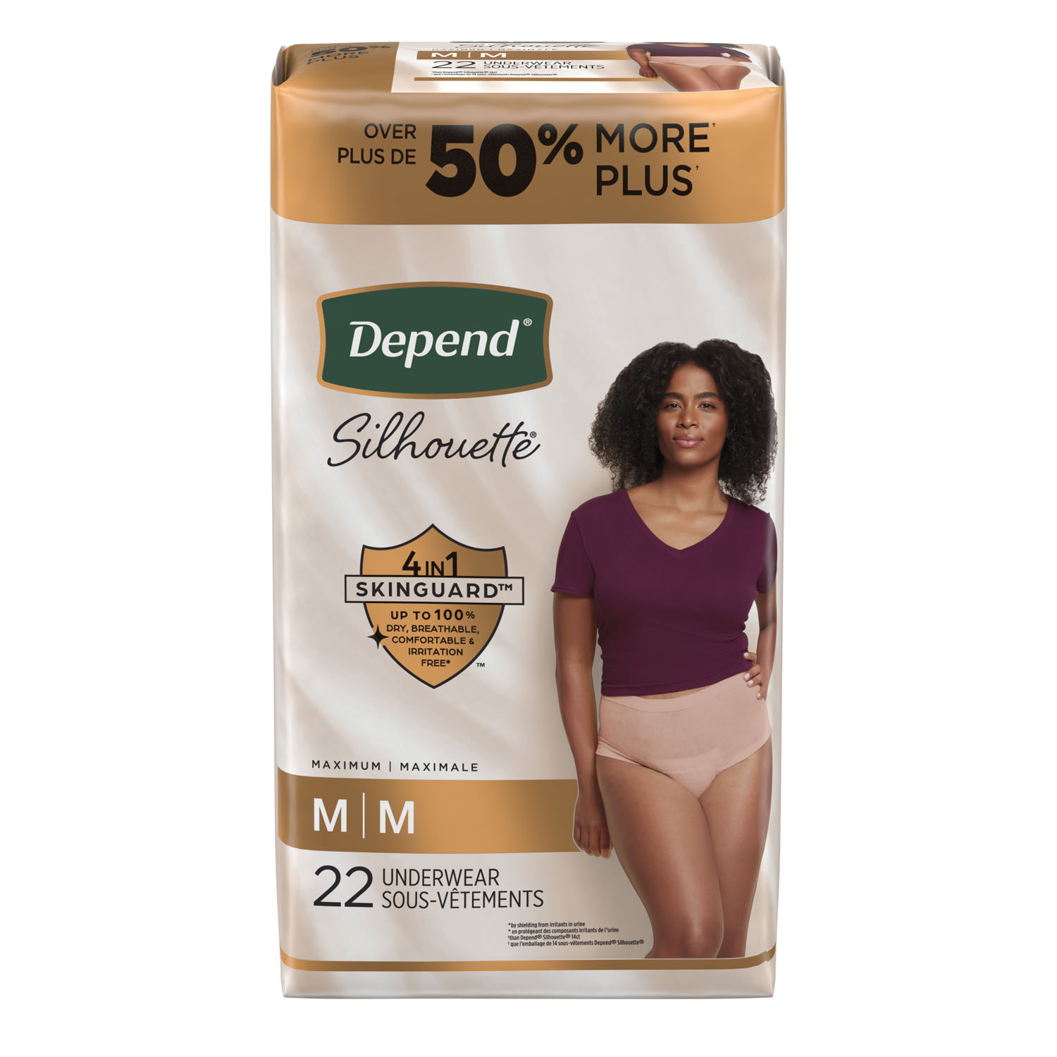 KIMBERLY-CLARK DEPEND SILHOUETTE MAXIMUM BRIEFS : 51450 CS         $54.74 Stocked
