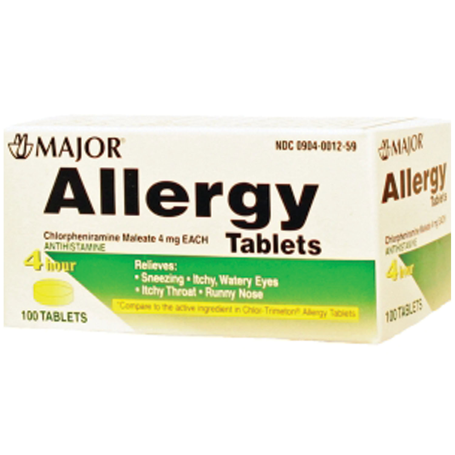 MAJOR ALLERGY TABLETS : 700459 EA                                $1.14 Stocked