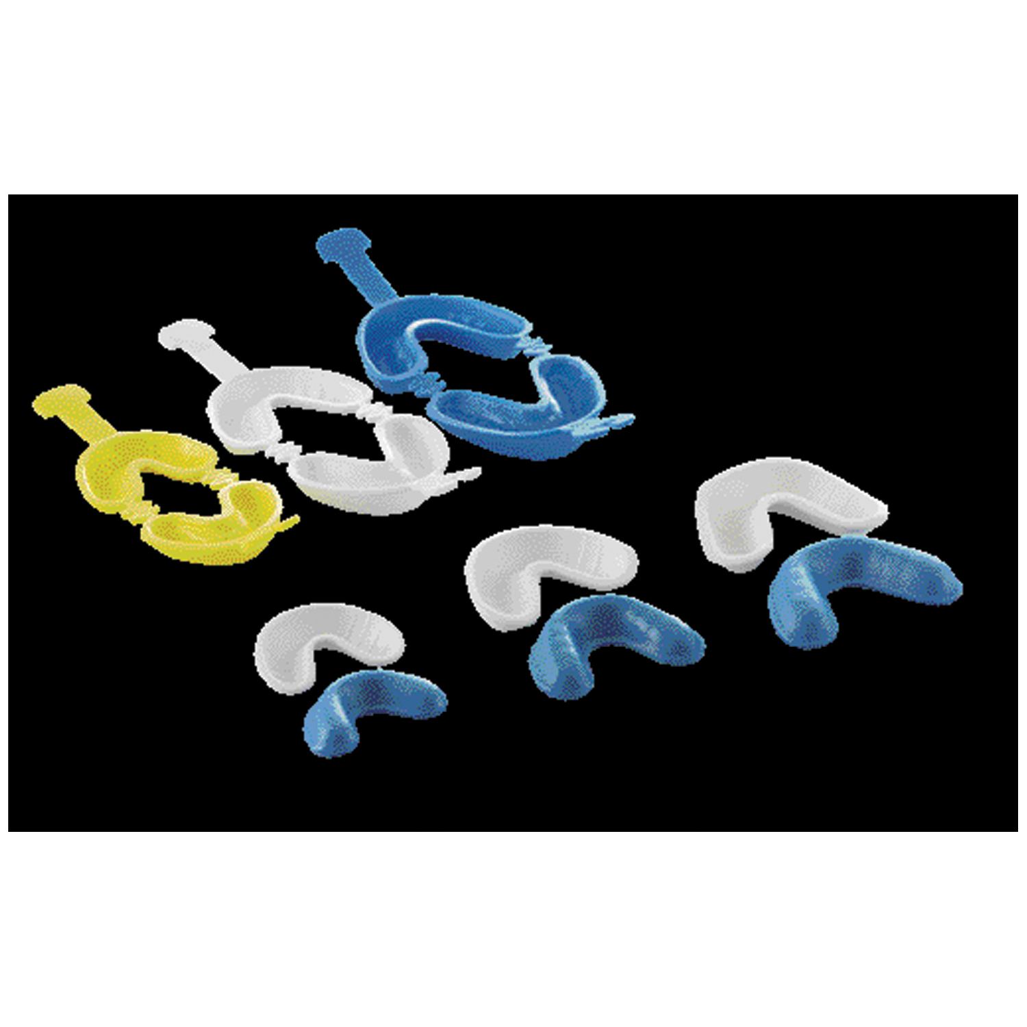 MEDICOM DENTI-CARE DISPOSABLE FLUORIDE GEL TRAYS- HINGED : 10029-LUN BG                          $25.59 Stocked