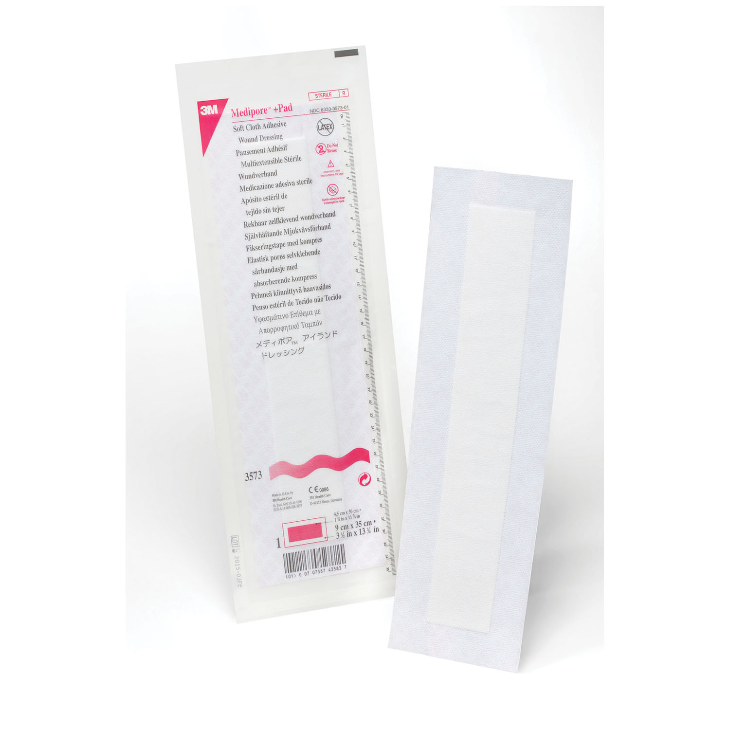 SOLVENTUM MEDIPORE +PAD SOFT CLOTH ADHESIVE WOUND DRESSING : 3573 CS                               $239.59 Stocked