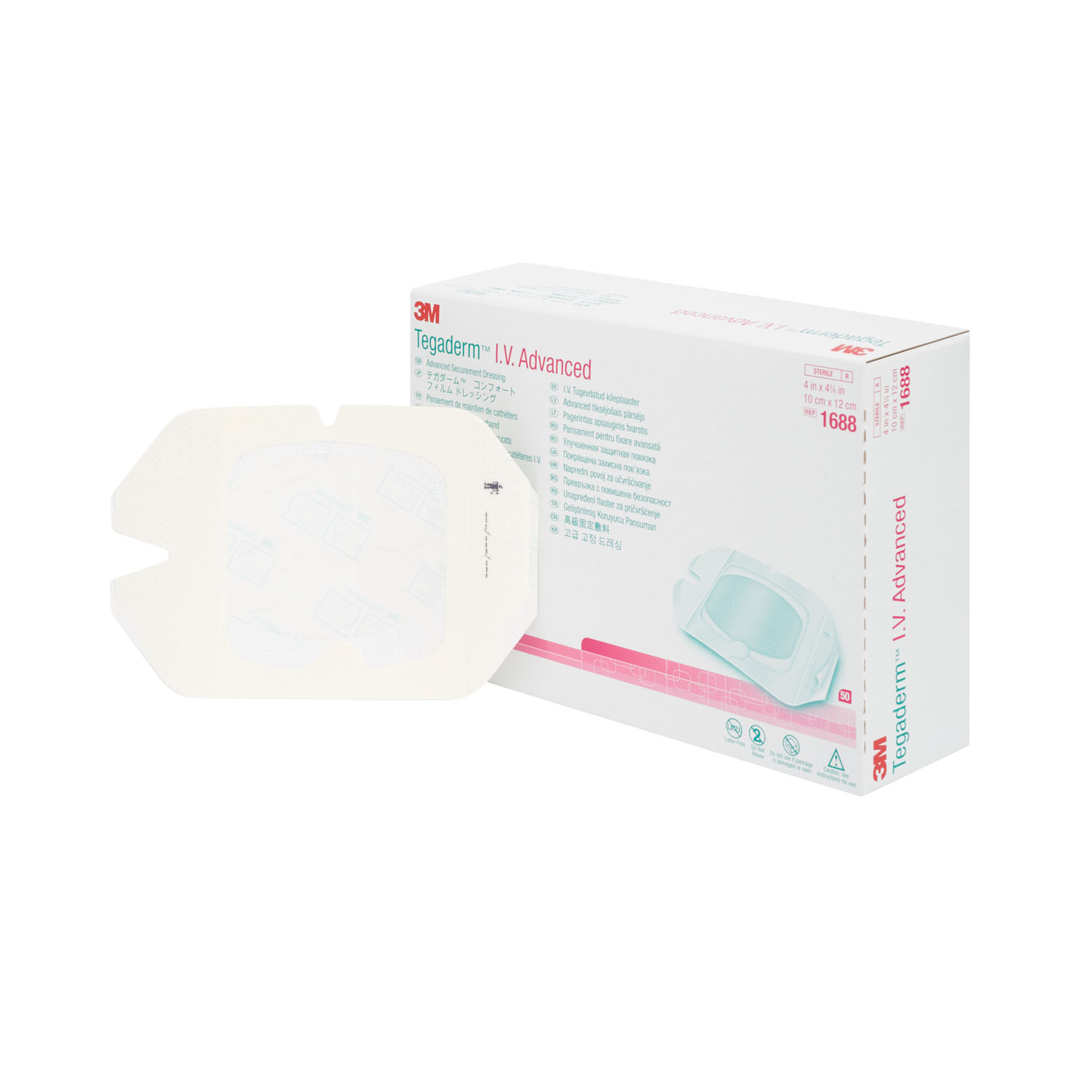 SOLVENTUM TEGADERM IV ADVANCED SECUREMENT DRESSING : 1688 CS $398.52 Stocked