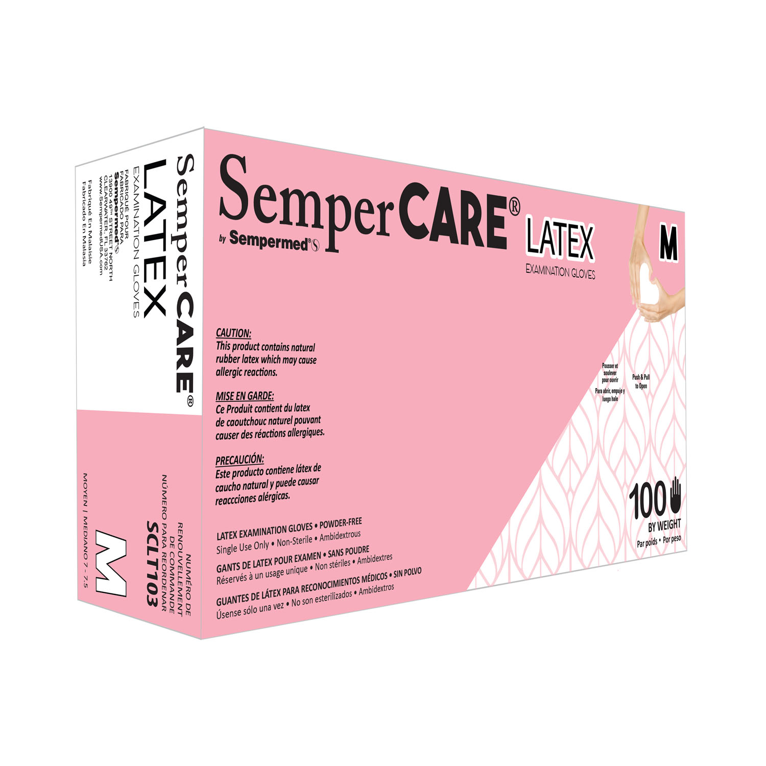 HARPS USA SEMPERCARE LATEX EXAM GLOVES - POWDER-FREE : SCLT103 CS                                                                                                                                    $130.42 Stocked