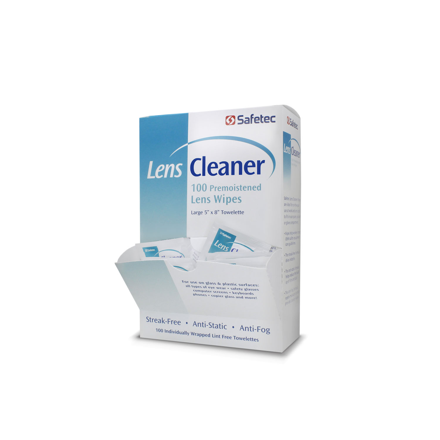 SAFETEC LENS CLEANER WIPE : 37000 BX $7.17 Stocked