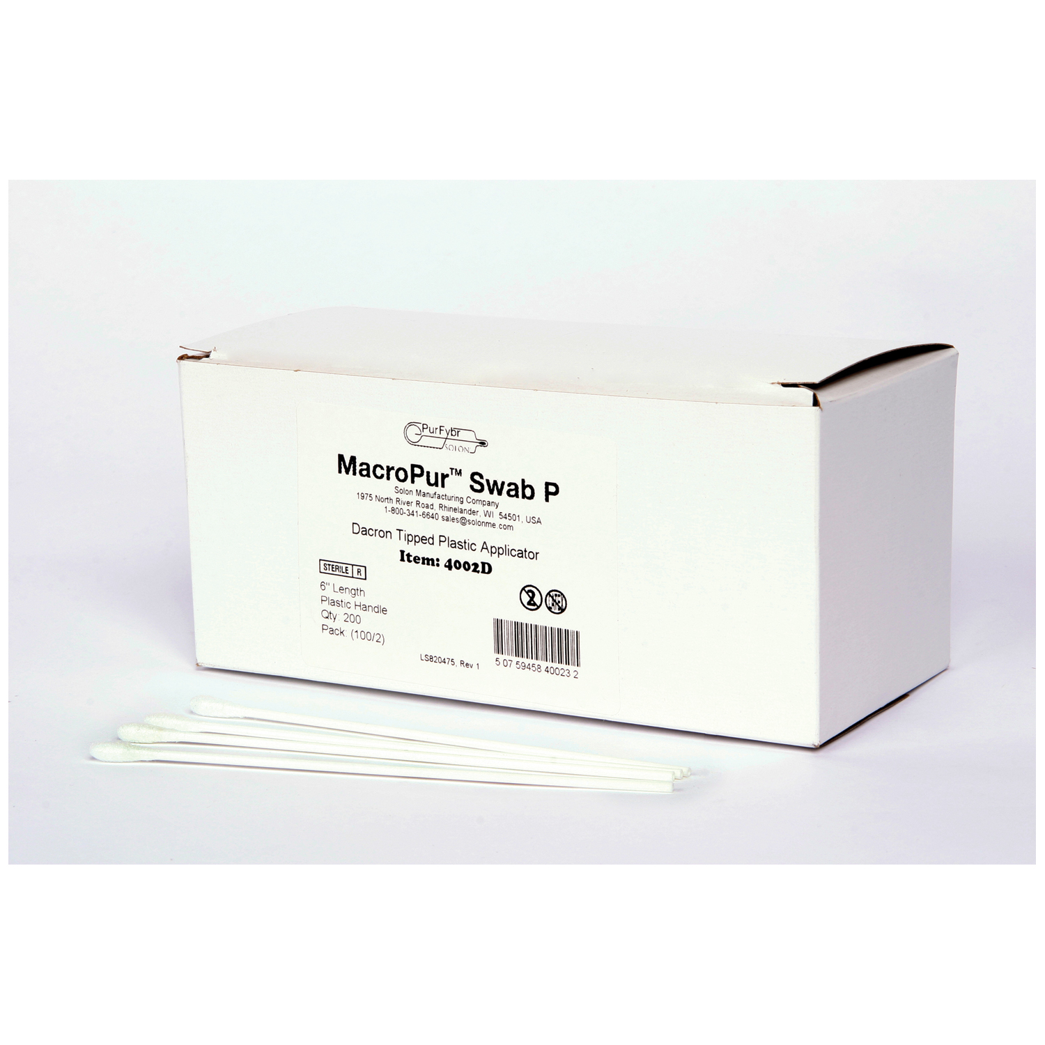 AMD-RITMED SOLON POLYESTER-TIPPED SWAB : 4002D CS         $120.95 Stocked