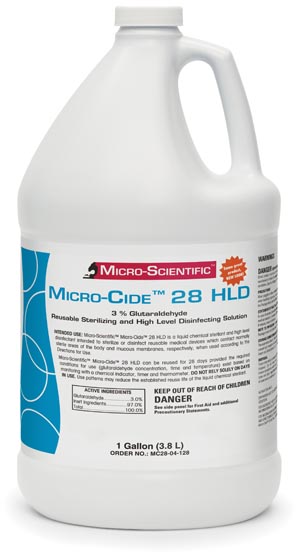 MICRO-SCIENTIFIC MICRO-CIDE28 HLD DISINFECTANT : MC28-04-128 CS $90.85 Stocked