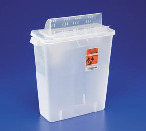 CARDINAL HEALTH IN-ROOM CONTAINERS WITH ALWAYS-OPEN LIDS : 85221 CS                                                                                                                                                                                            