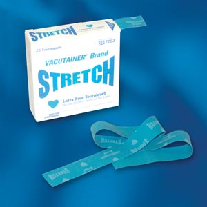 BD VACUTAINER STRETCH LATEX-FREE TOURNIQUETS : 367203 BX $14.33 Stocked