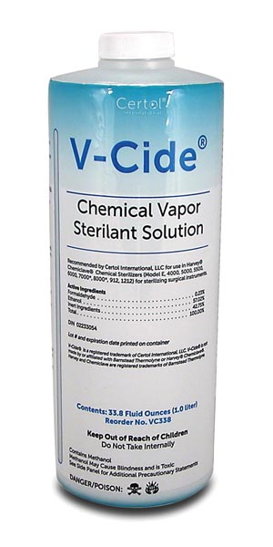 CERTOL V-CIDE CHEMICAL VAPOR STERILANT SOLUTION : VC338 EA