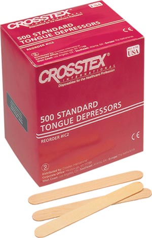 CROSSTEX TONGUE DEPRESSORS : IC BX             $16.72 Stocked