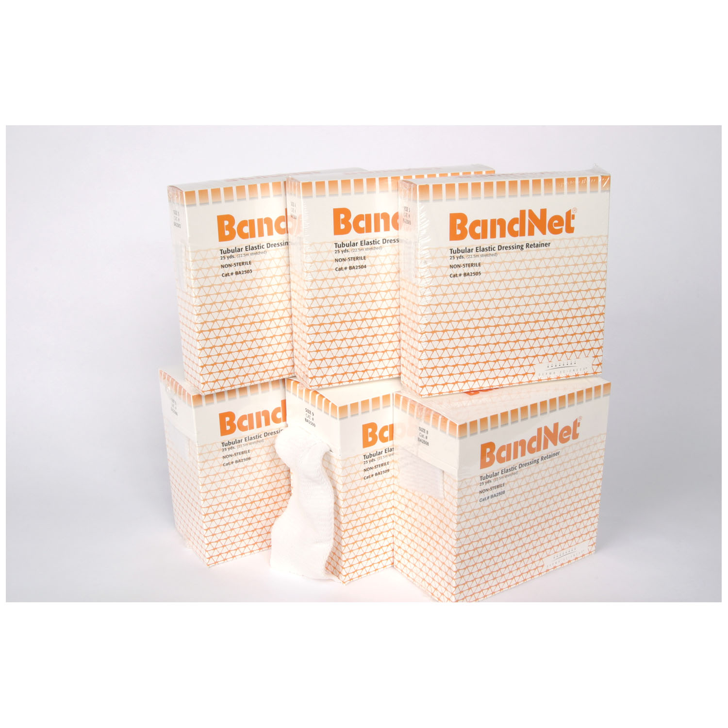 INTEGRA LIFESCIENCES BANDNET ELASTIC NET DRESSING RETAINER : BA2506 EA                    $15.65 Stocked