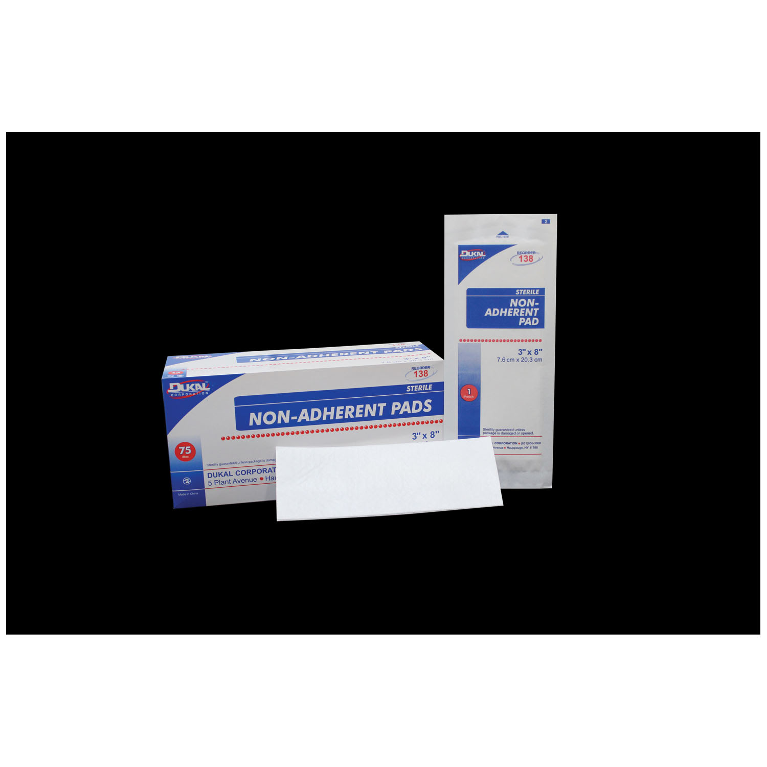 DUKAL NON-ADHERENT PADS : 138 BX $22.86 Stocked
