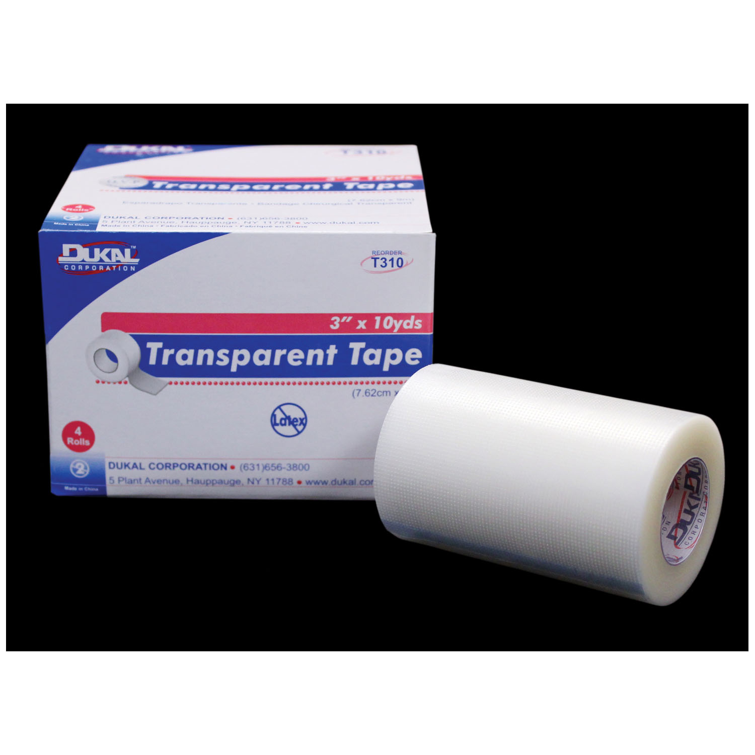 DUKAL SURGICAL TAPE - TRANSPARENT : T110 BX $11.93 Stocked