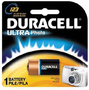 DURACELL PHOTO BATTERY : DL123ABPK BX $38.74 Stocked