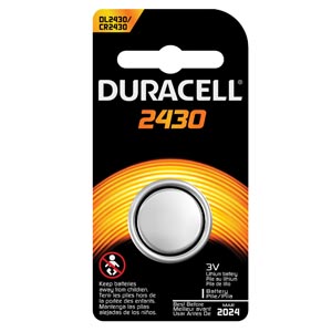 DURACELL® SECURITY BATTERY : DL2430BPK CS