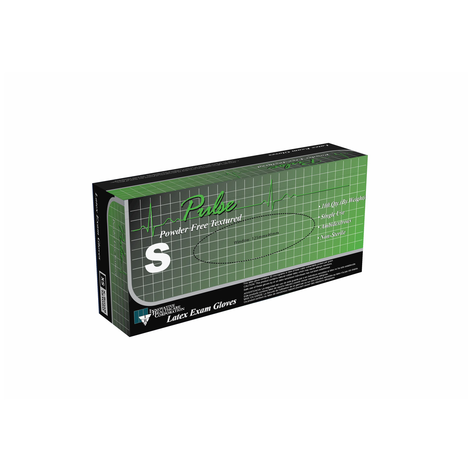 INNOVATIVE PULSE LATEX POWDER-FREE EXAM GLOVES : 151050 BX                       $7.70 Stocked